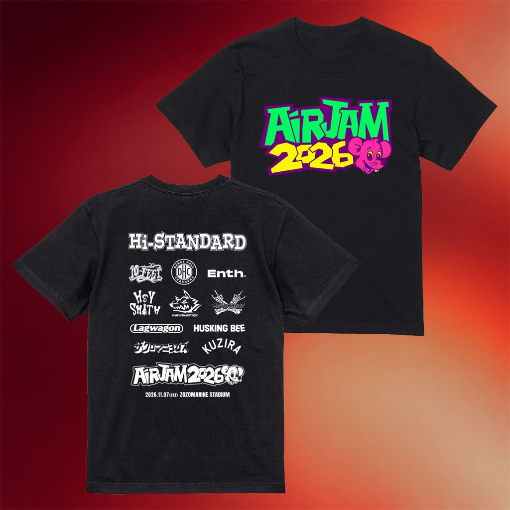 Air Jam Merch 2026 Logo T-Shirt Hi-Standard Merch Japanese Punk Rock Band Tour Shirt Fan Gifts - Merchluma