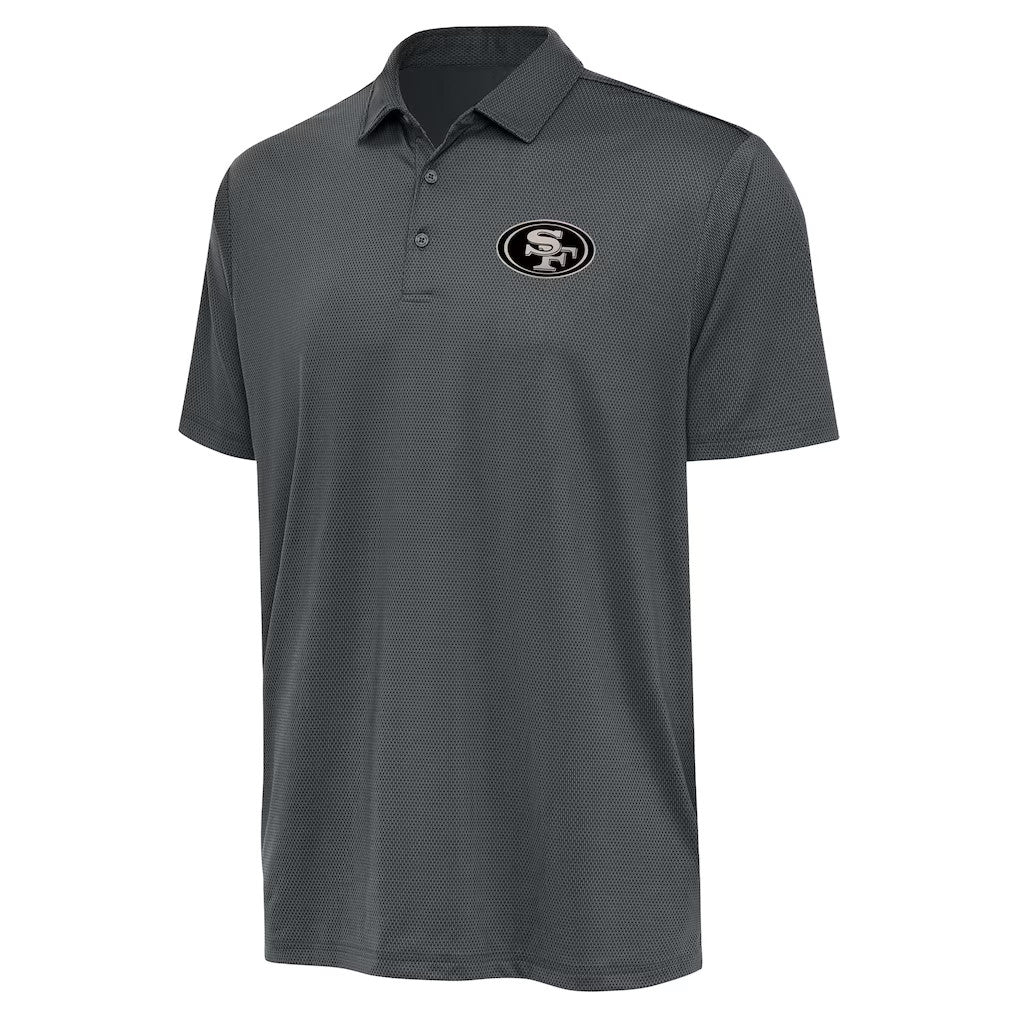 San Francisco 49ers Merch 2026 SF 49ers Antigua Ellipse Performance Polo Shirt Gift For Dad - Merchluma