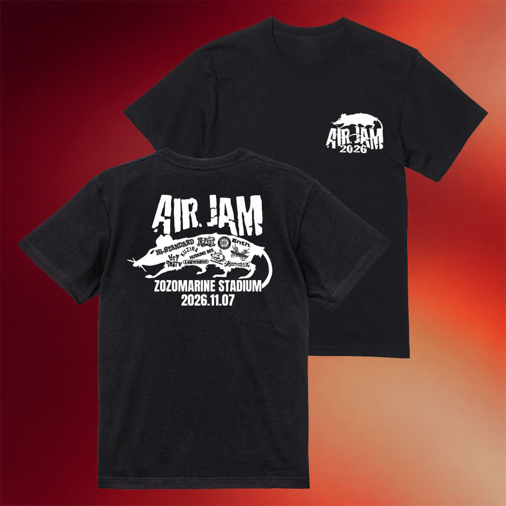 Air Jam Merch 2026 Rat Logo T-Shirt Black Hi-Standard Merch Present For Punk Rock Fans - Merchluma