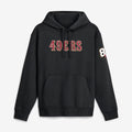 San Francisco 49ers Merch 2026 SF 49ers 80th Anniversary Goal Line Club Hoodie Black Fan Merch - Merchluma