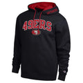San Francisco 49ers Merch 2026 SF 49ers Champion Contrast Hoodie Black Gift For Football Fans - Merchluma