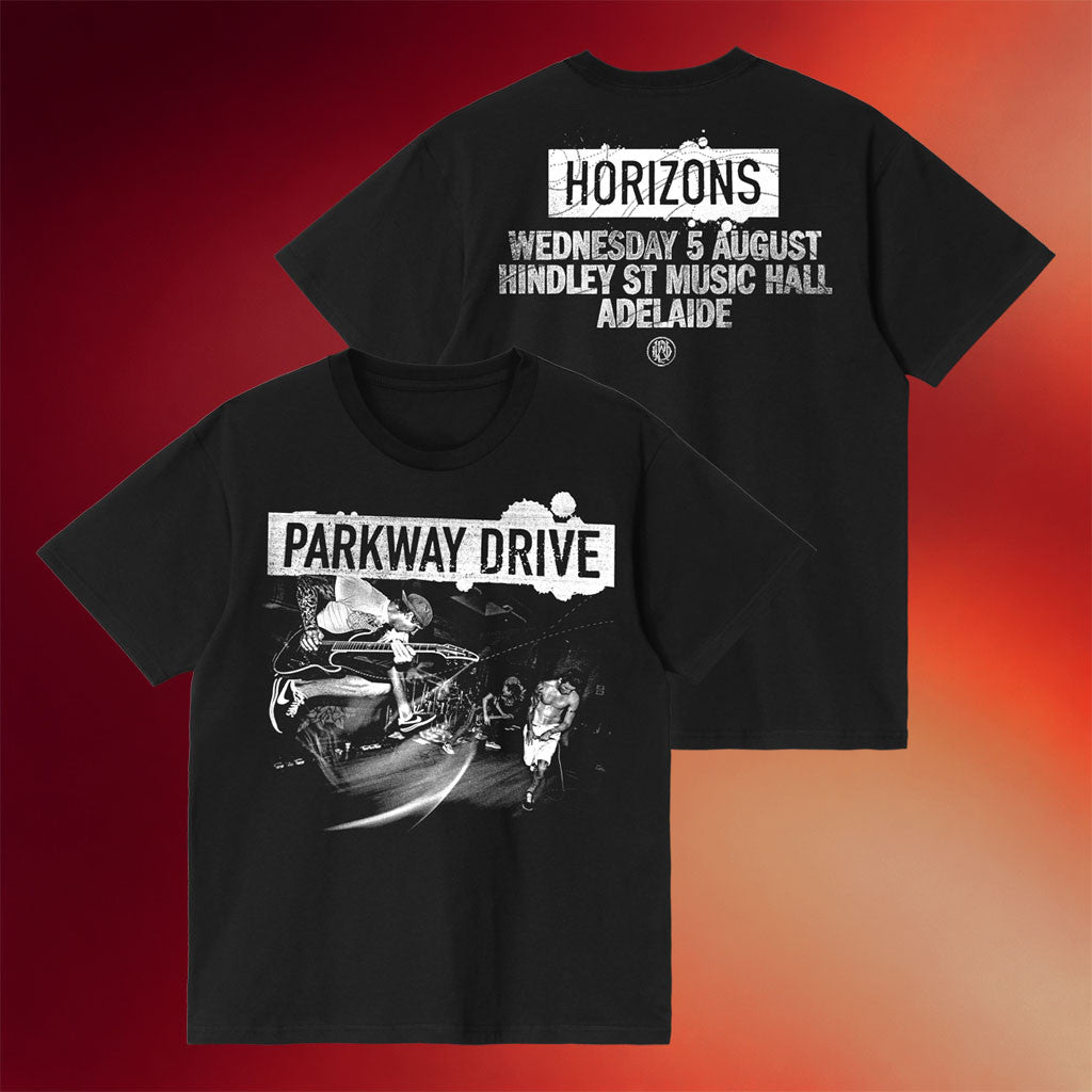 Parkway Drive Rock Merch 2026 Adelaide Horizons AUG 5 T-Shirt Gift For Band Fans - Merchluma