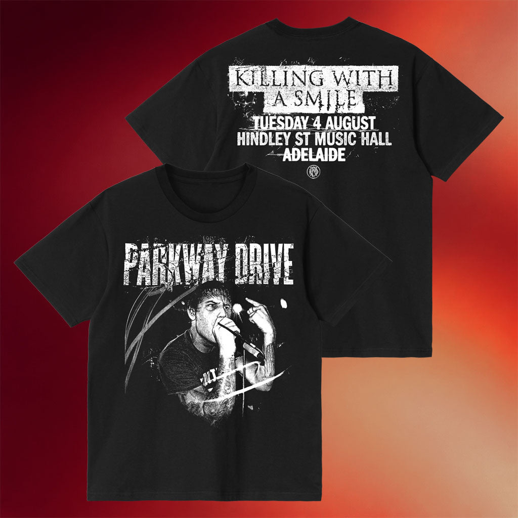 Parkway Drive Rock Merch 2026 Adelaide KWAS AUG 4 T-Shirt Gifts For Music Lovers - Merchluma