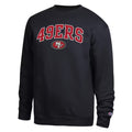 San Francisco 49ers Merch 2026 SF 49ers Champion Contrast Sweatshirt Black Gift For Fans - Merchluma