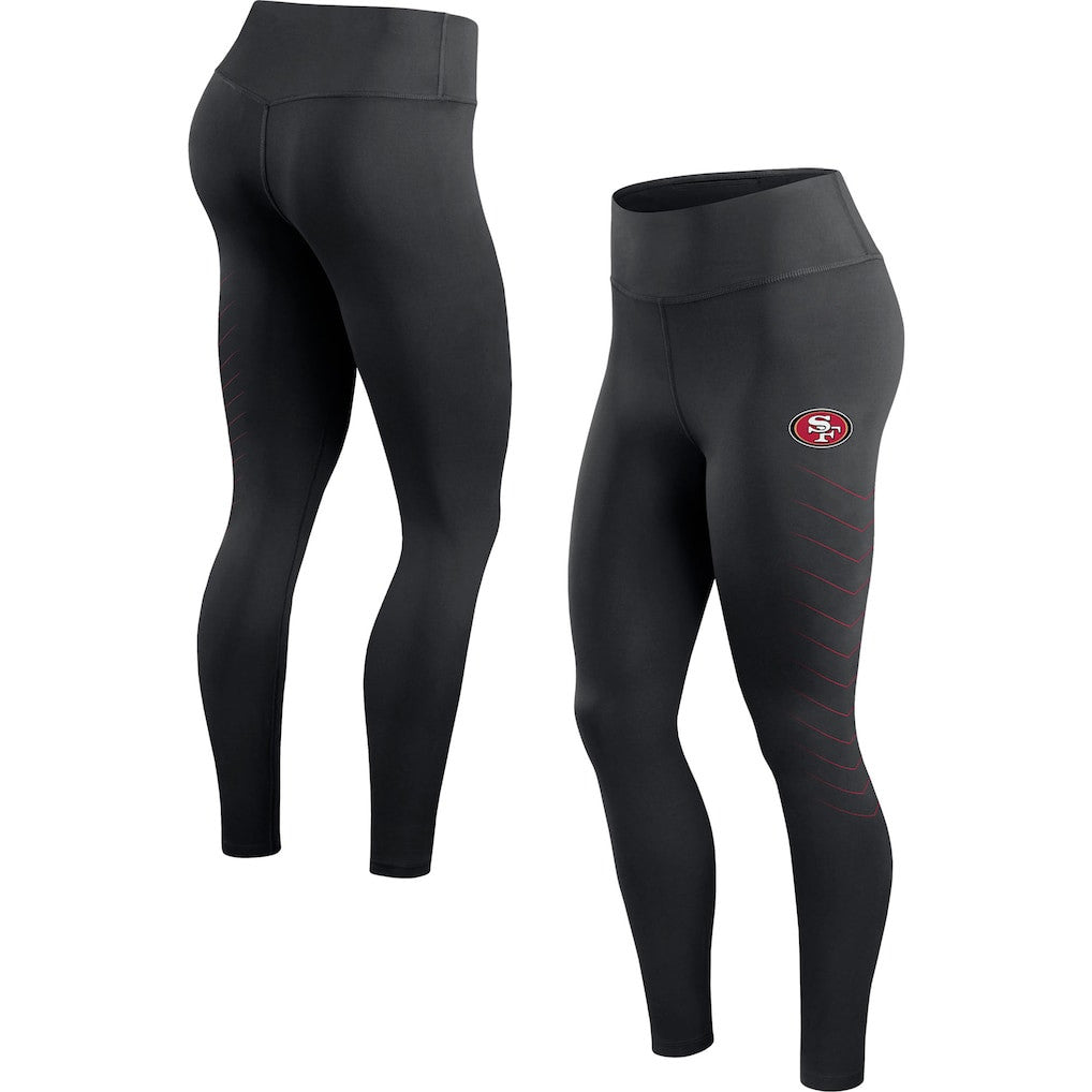San Francisco 49ers Merch 2026 SF 49ers Performance Leggings Black Football Fan Gift For Women - Merchluma