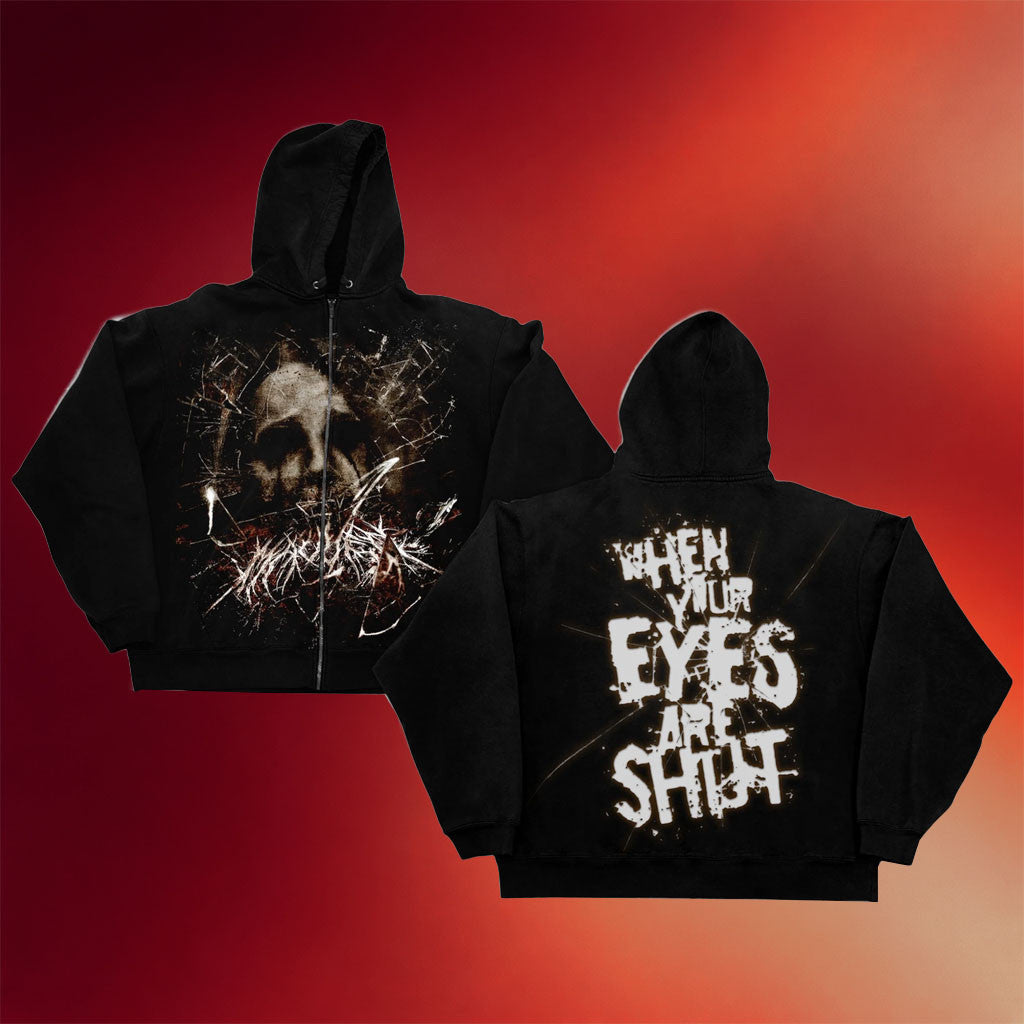 Mauled Merch 2026 WYEAS Zip Hoodie When Your Eyes Are Shut Clothing Gift For Band Fans - Merchluma