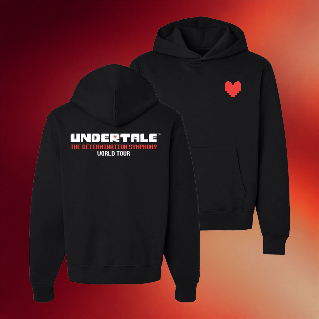 Undertale Symphony Merch 2026 Undertale The Determination Symphony World Tour Hoodie Black - Merchluma