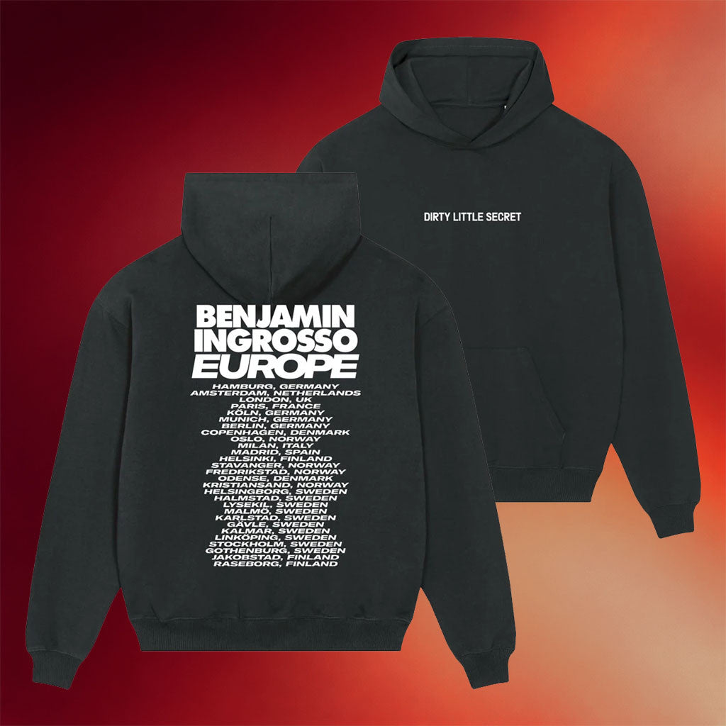 Benjamin Ingrosso Merch 2026 Dirty Little Secret Tour Hoodie Music Lover Gifts For Him - Merchluma