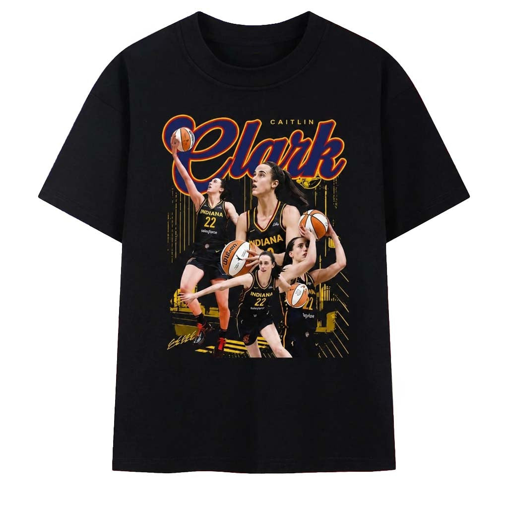 Caitlin Clark #22 Indiana Fever Basketball Player Graphic T-Shirt Caitlin Clark Merch Fan Gifts - Merchluma