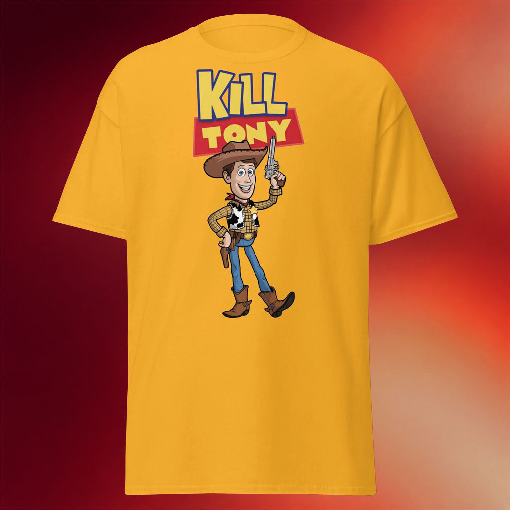 Kill Tony Merch 2026 Kill Tony Hinchcliffe Toy Story Woody T-Shirt Funny Podcast Shirt Fan Gift - Merchluma