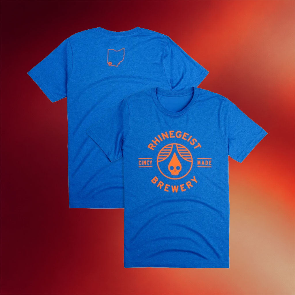 Rhinegeist Brewery Merch 2026 Blue Orange Cincy Made T-Shirt Best Gift For Husband - Merchluma