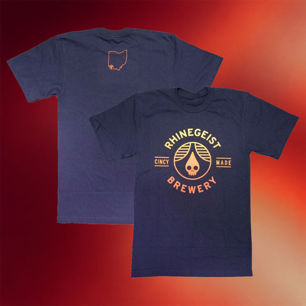 Rhinegeist Brewery Merch 2026 Sunset Gradient Cincy Made T-Shirt Gift Ideas For Dad - Merchluma