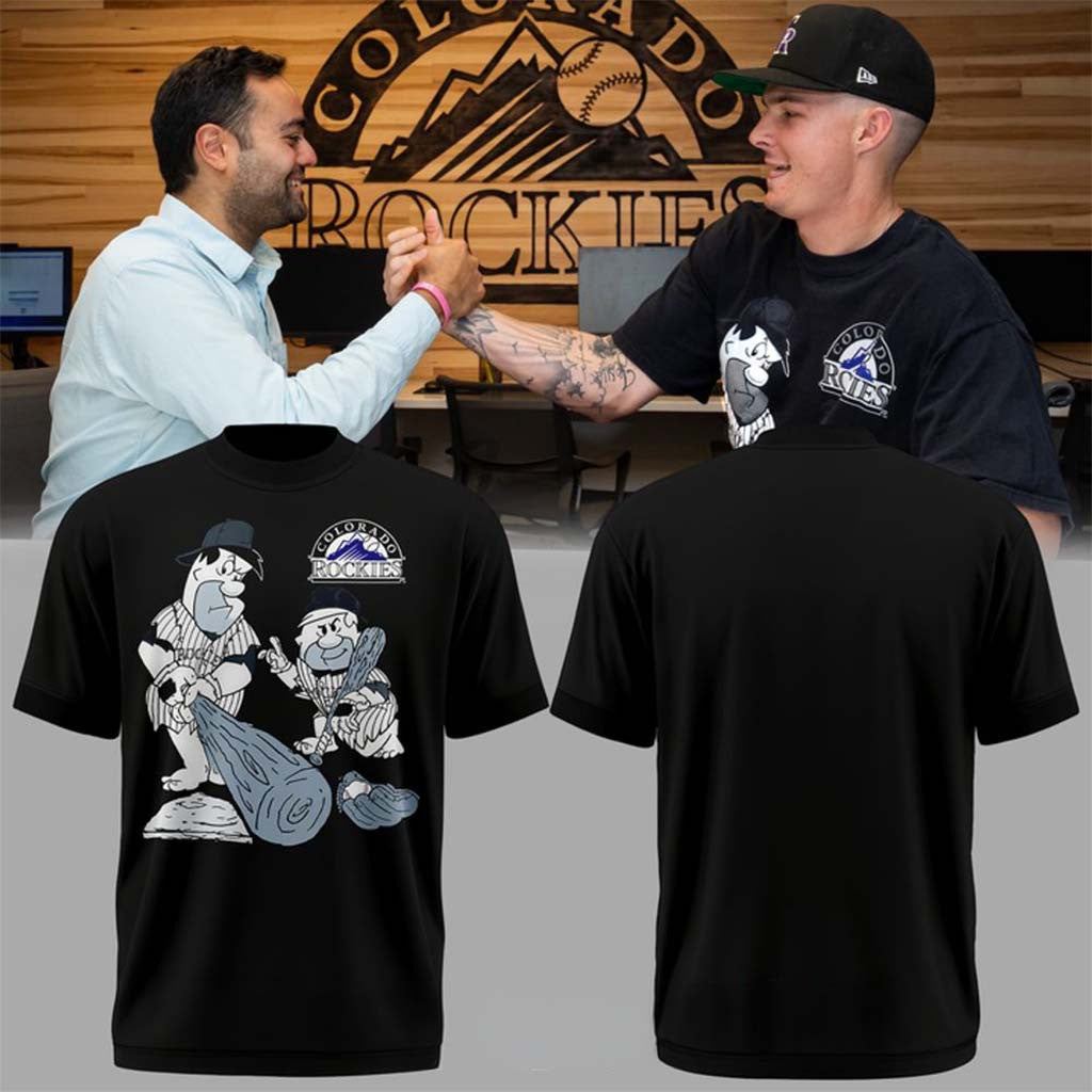 Colorado Rockies X The Flintstones Special Edition Shirt Colorado Rockies Merch Brothers Gifts - Merchluma