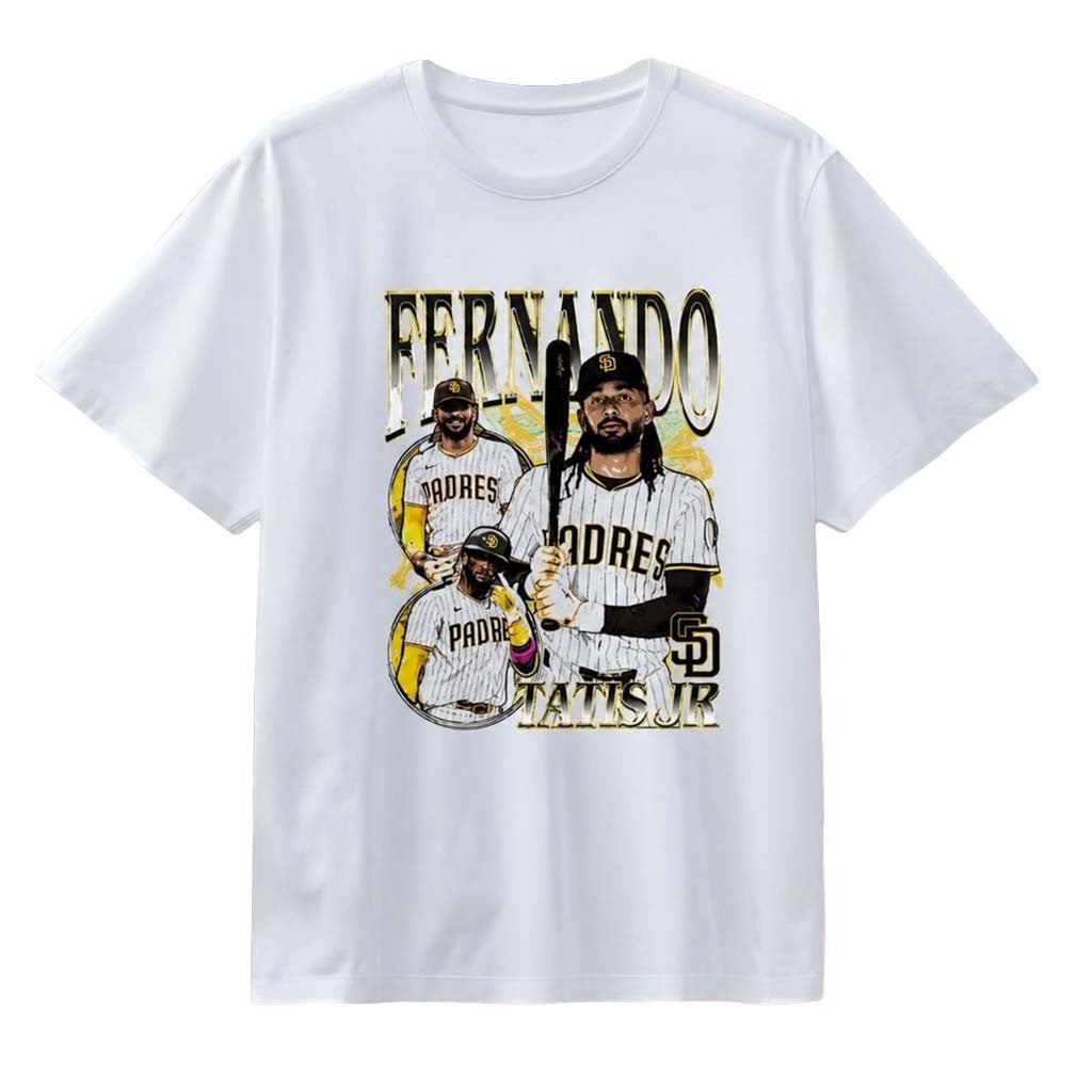 Fernando Tatis Jr San Diego Padres Picture Collage T-Shirt SD Padres Merch Baseball Fan Gifts - Merchluma
