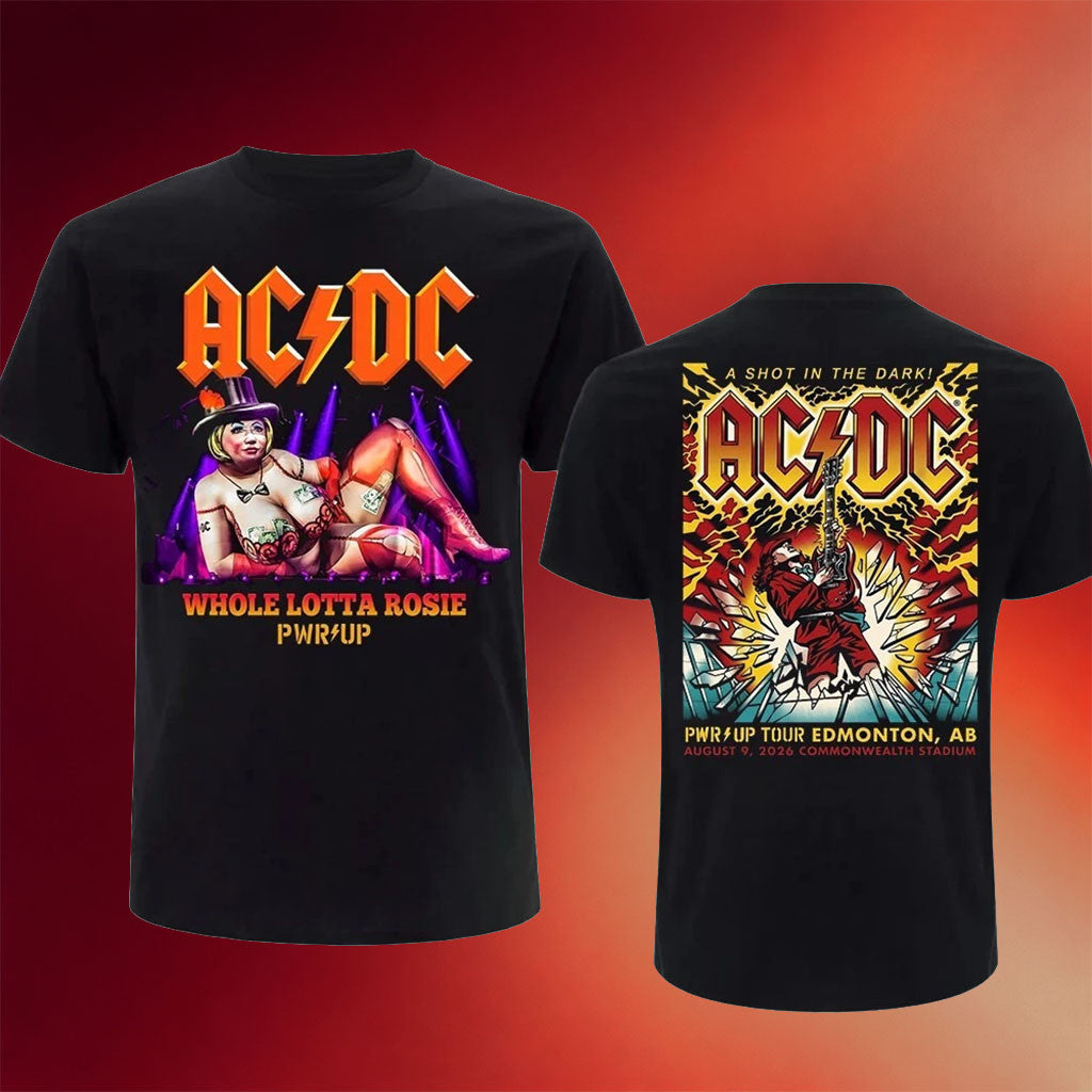 ACDC In Edmonton Canada Shirt Power Up World Tour T-Shirt ACDC Merch Gift For Band Fans - Merchluma