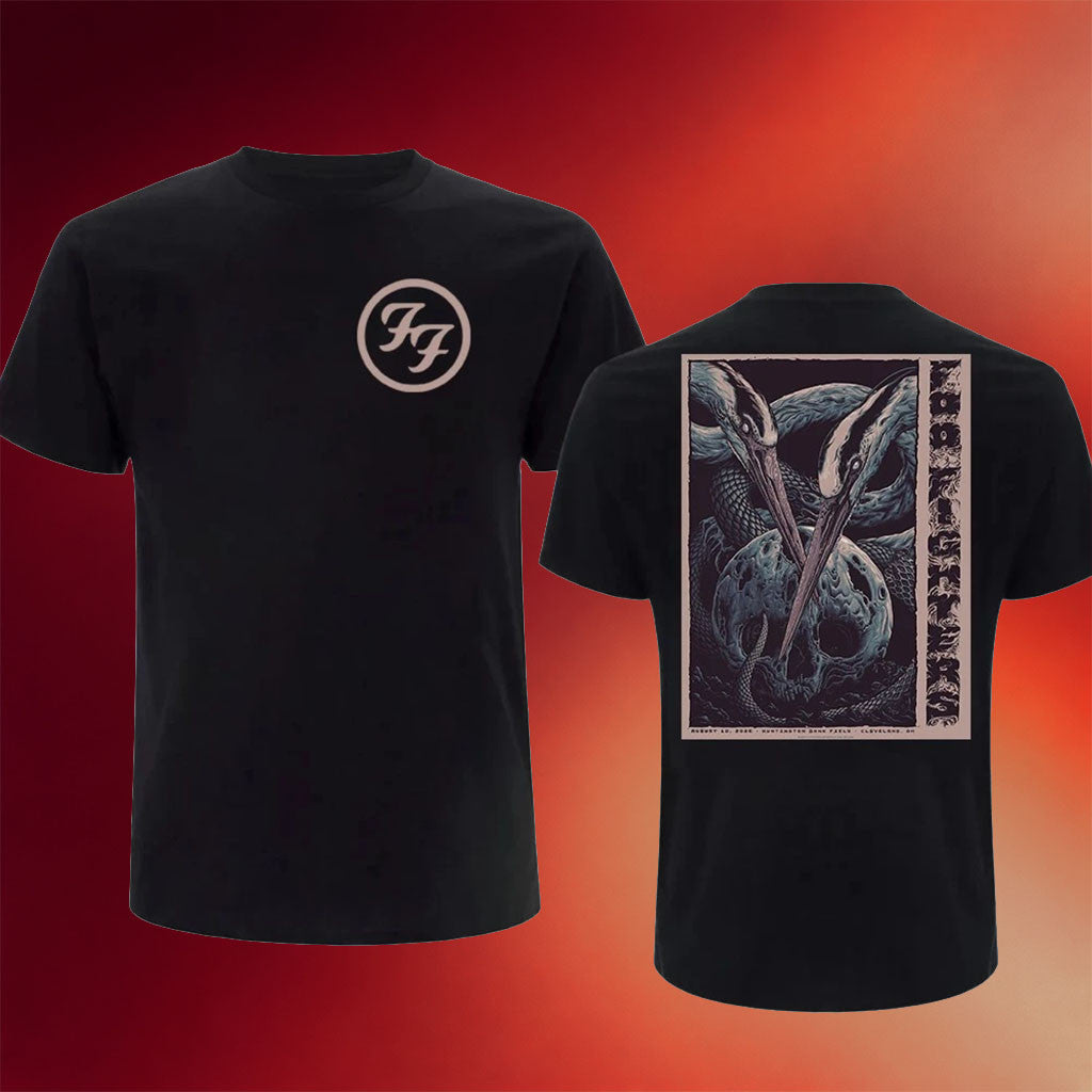 Foo Fighters Cleveland OH 2026 Event Poster At Huntington Bank Field T-Shirt Foo Fighters Merch - Merchluma