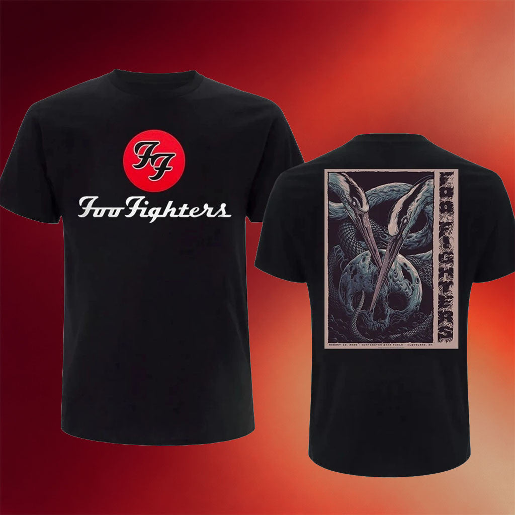 Foo Fighters Cleveland OH Event Poster T-Shirt Foo Fighters Tour Merch Present For Music Lover - Merchluma