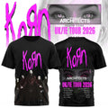 Korn Euro Tour 2026 T-Shirt Korn Band Merch Gift Ideas For Music Lovers - Merchluma