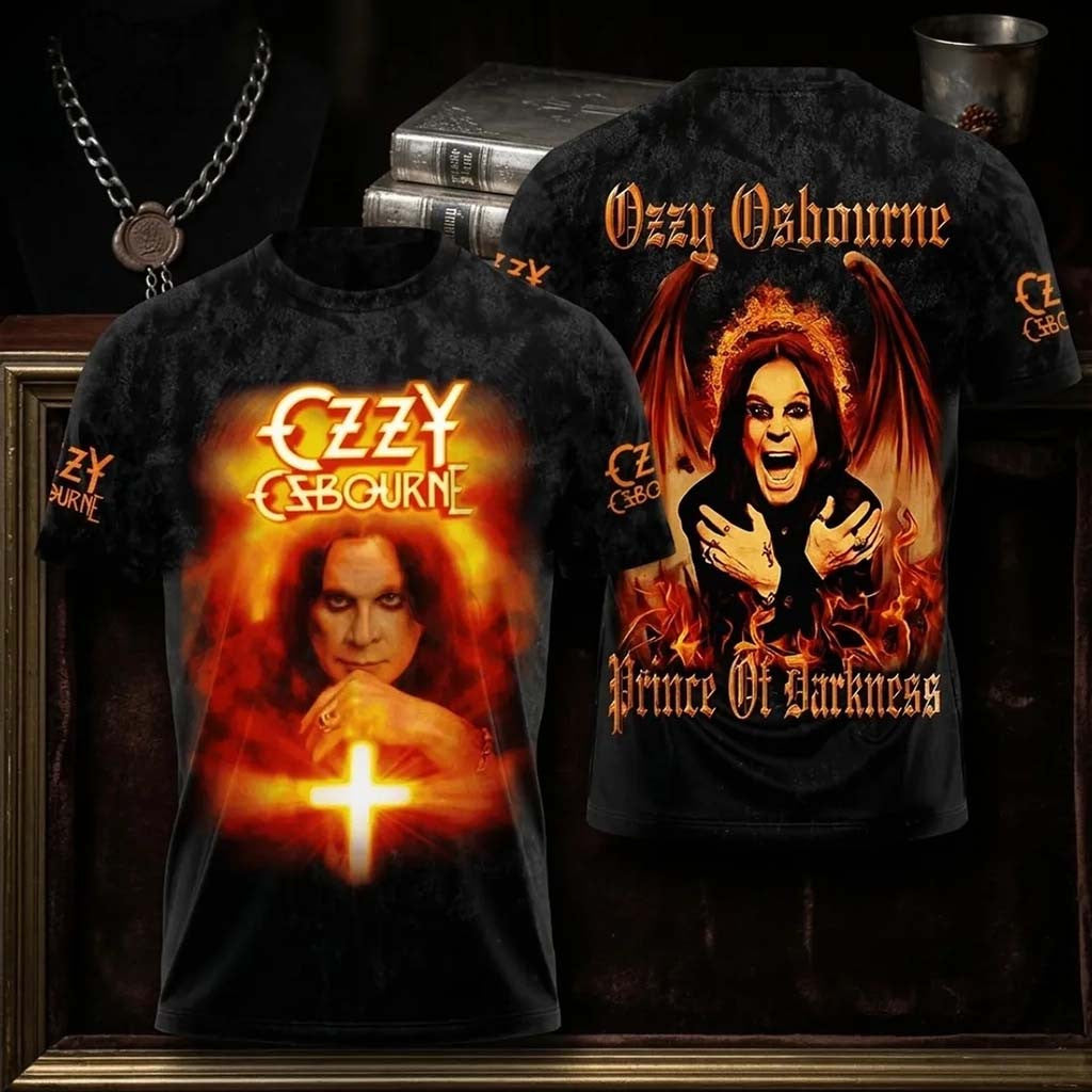 Ozzy Osbourne Prince of Darkness Black T-Shirt 2026 Ozzy Osbourne Merch Gift For Fans - Merchluma