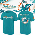 Miami Dolphins X Hello Kitty 2026 T-Shirt Miami Dolphins Merch Best Gifts For Football Fans - Merchluma