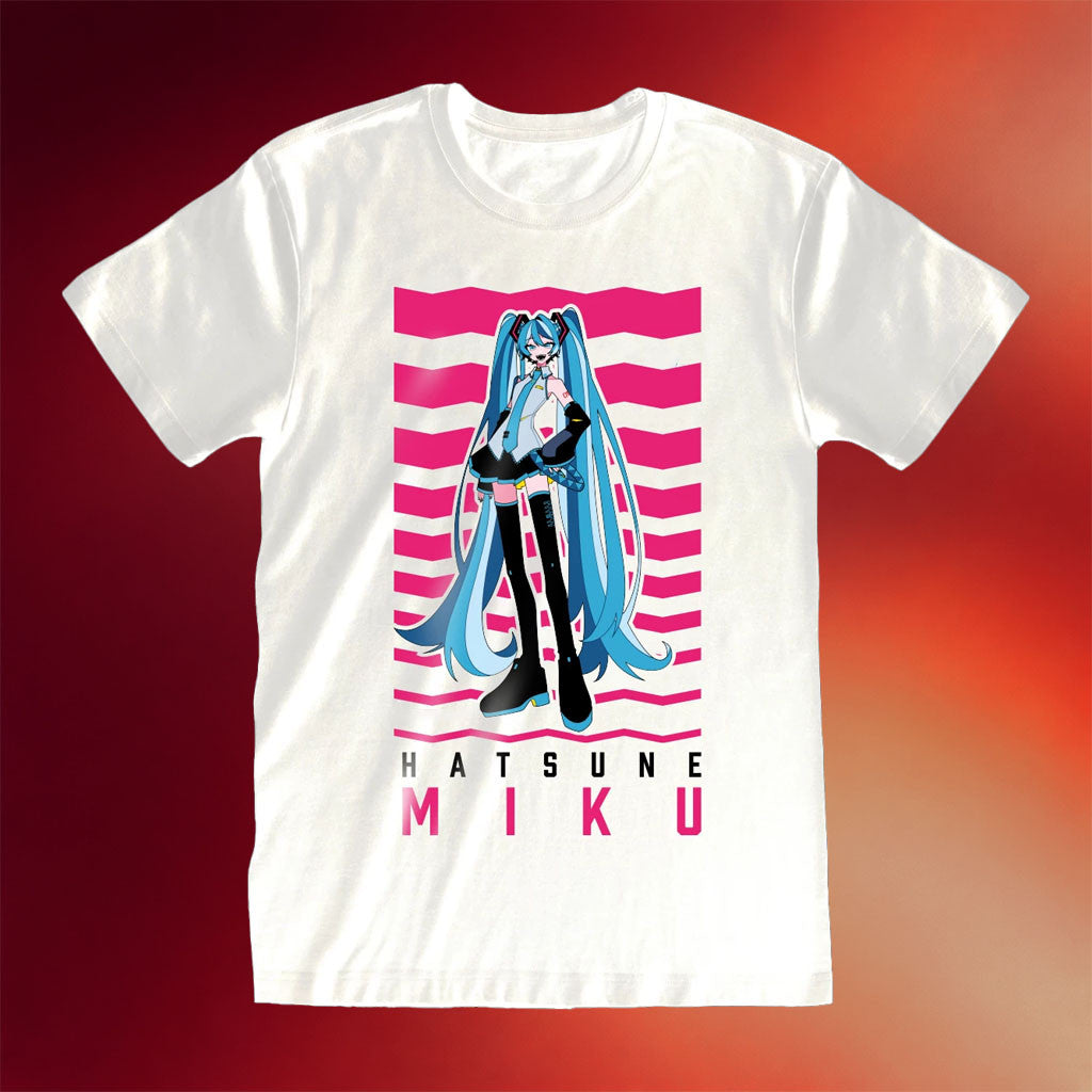 Hatsune Miku Merch 2026 Hatsune Miku New Wave White T-Shirt Vocaloid Shirt Gift for Fans - Merchluma