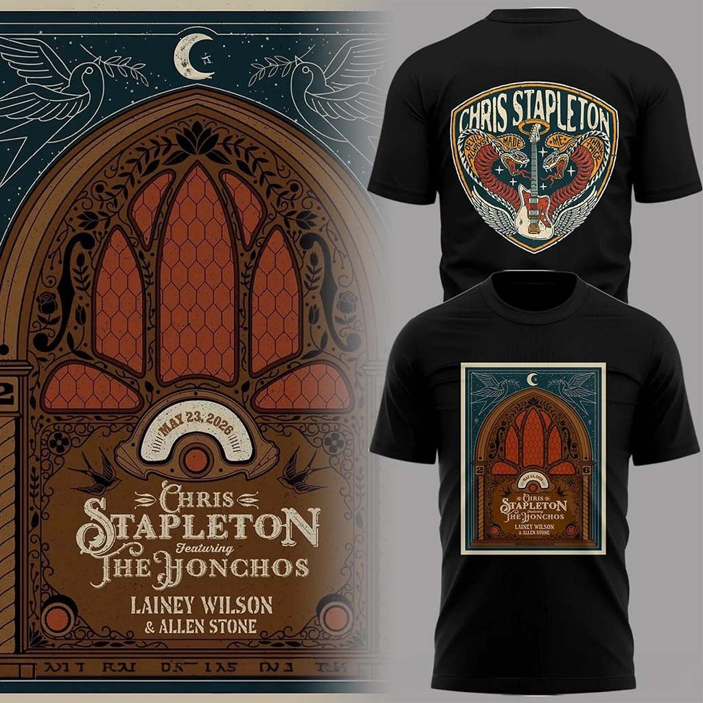 Chris Stapleton Featuring The Honchos Shirt All American Road Show 2026 Chris Stapleton Merch - Merchluma