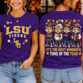 LSU Tigers Merch 2026 Autumn Festive Cheer T-Shirt It's The Most Wonderful Time Of The Year Tee - Merchluma