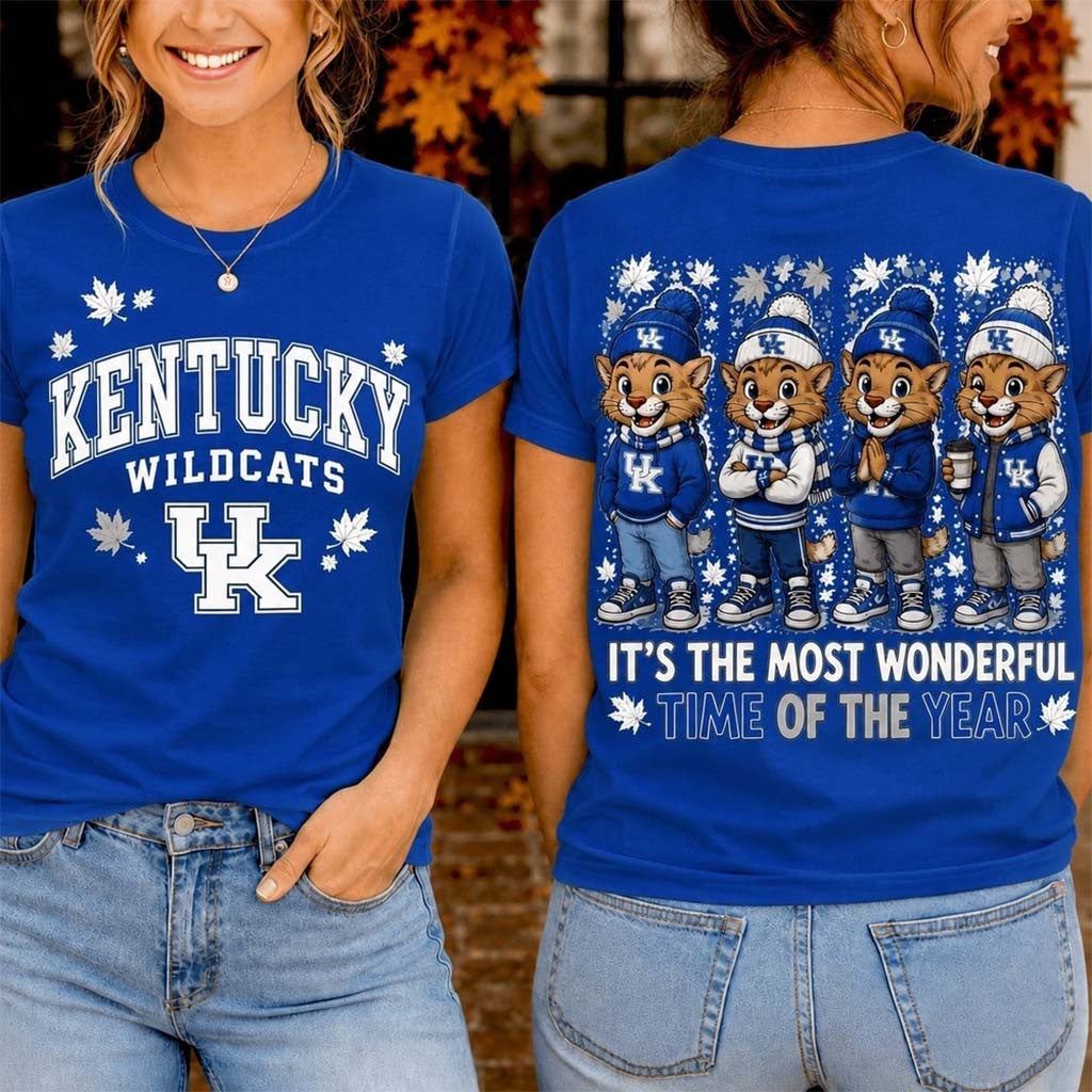 Kentucky Wildcats Merch 2026 Autumn Festive Cheer T-Shirt Fall Theme Clothes Present For Fans - Merchluma