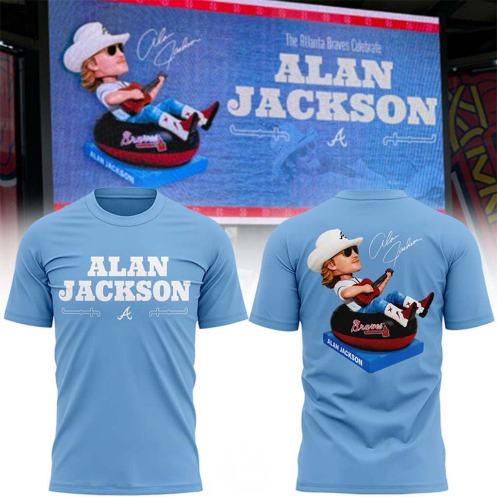 Alan Jackson X Atlanta Braves 2026 T-Shirt Signed Alan Jackson Tour Merch Music Lover Gifts - Merchluma