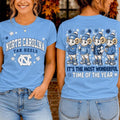 North Carolina Tar Heels Merch 2026 Autumn Festive Cheer T-Shirt Fall Clothing Gift For Fans - Merchluma