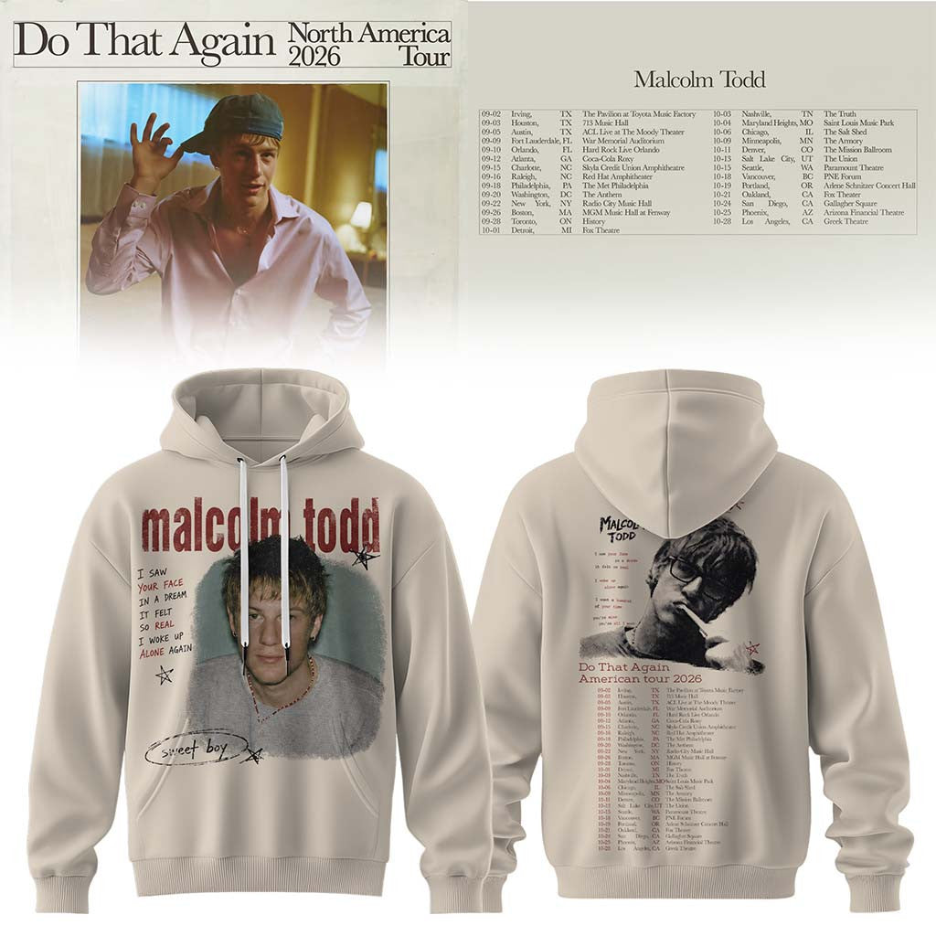 Malcolm Todd Merch 2026 Do That Again Tour Hoodie Best Gifts For Music Lovers - Merchluma