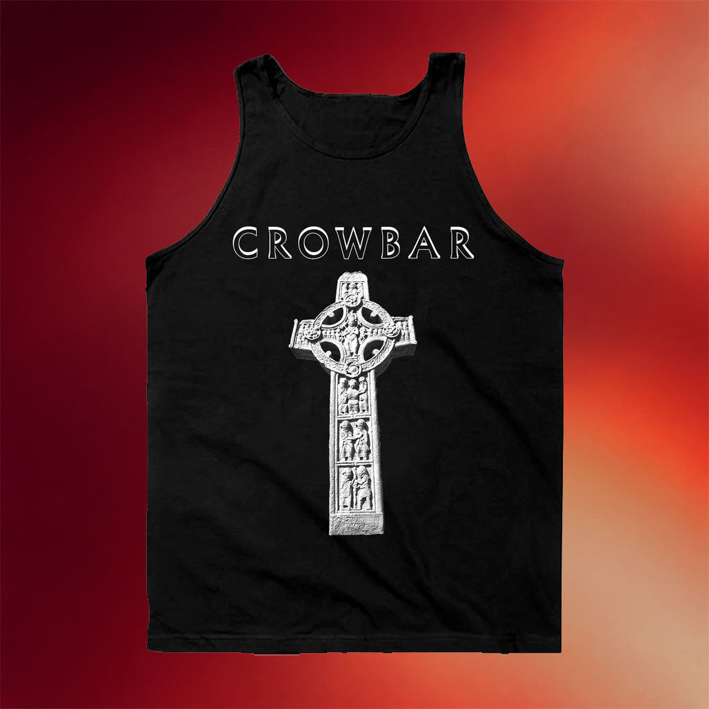 Crowbar Merch 2026 Crowbar Cross Tank Top Black Music Lover Gift Ideas For Him - Merchluma