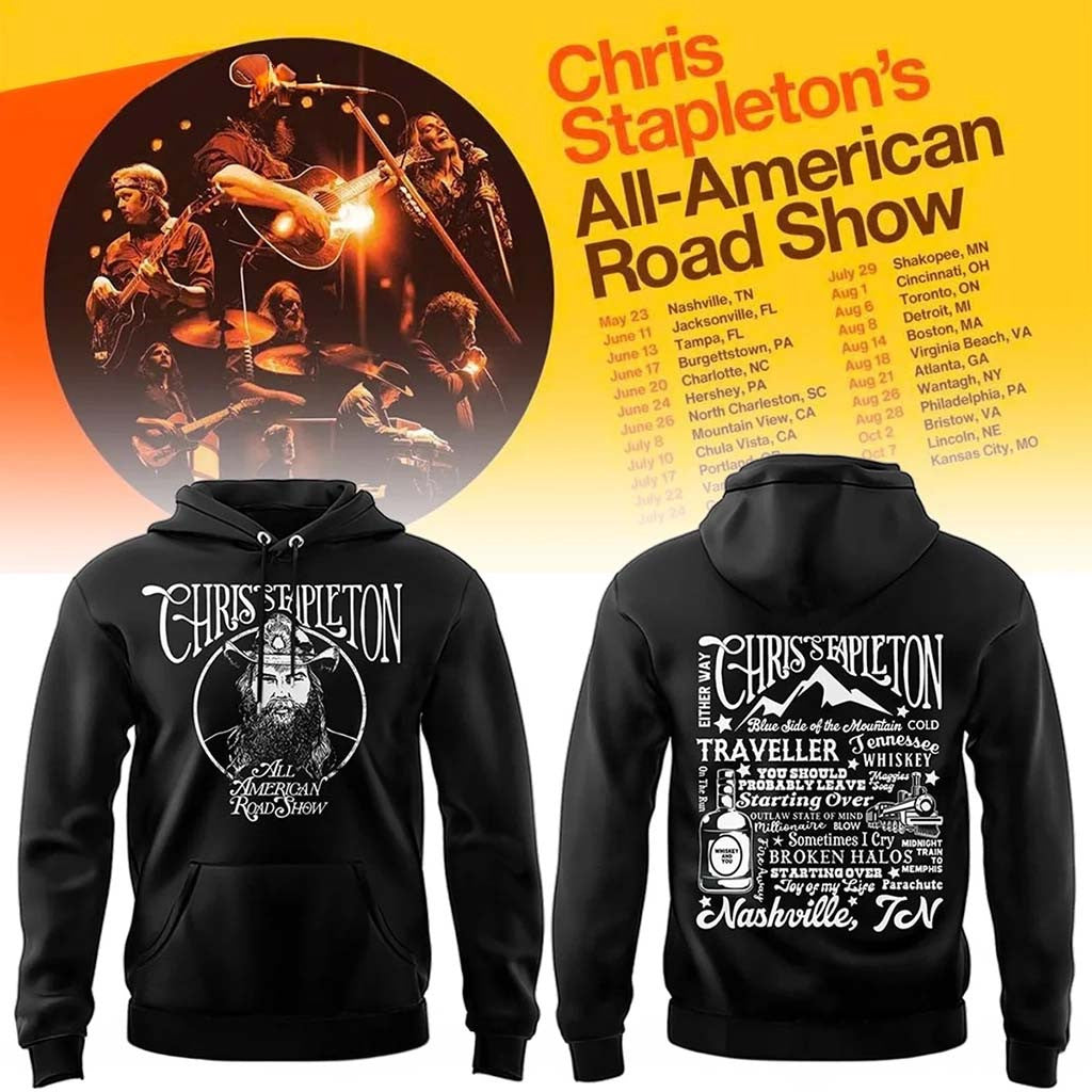 Chris Stapleton Merch All American Road Show Hoodie Unique Gifts For Music Lovers - Merchluma