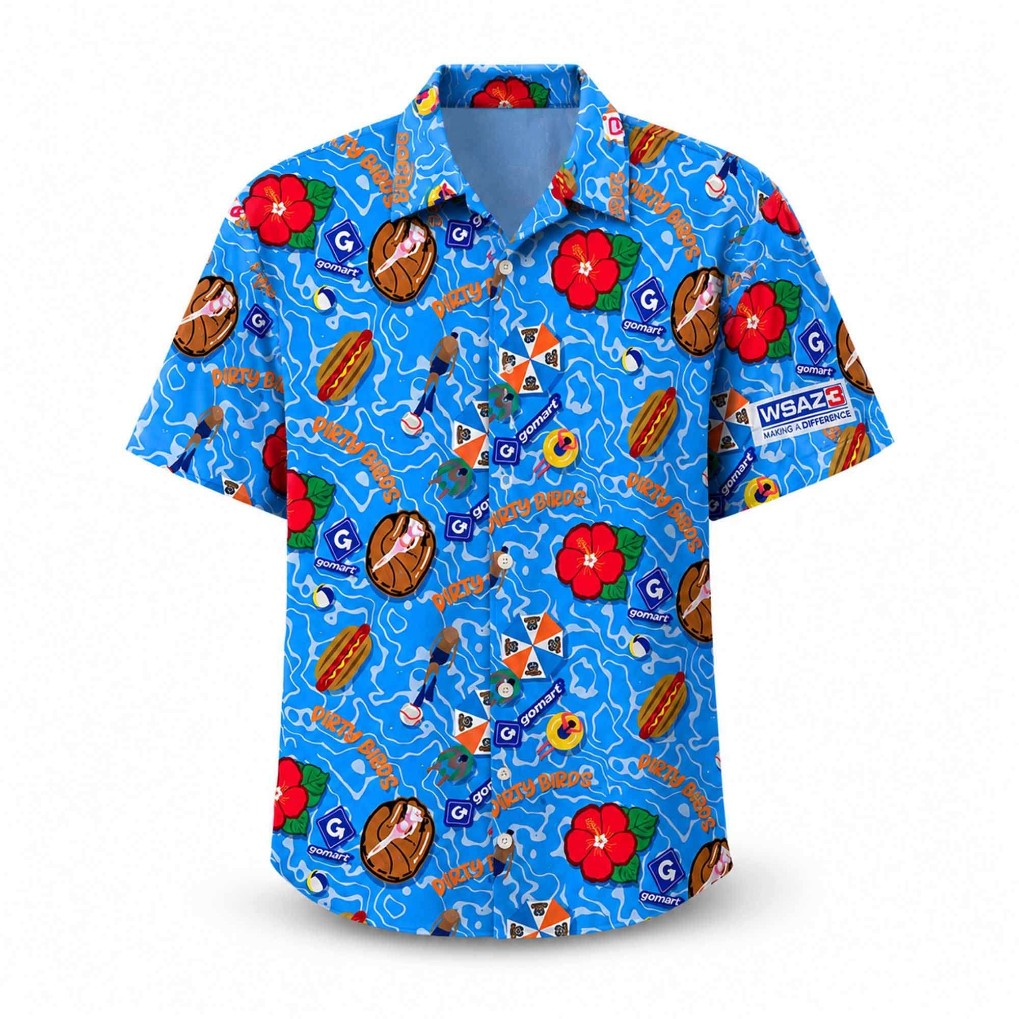 2026 Dirty Birds Hawaiian Shirt Charleston Dirty Birds Merch Aloha Shirt Gifts For Fans - Merchluma