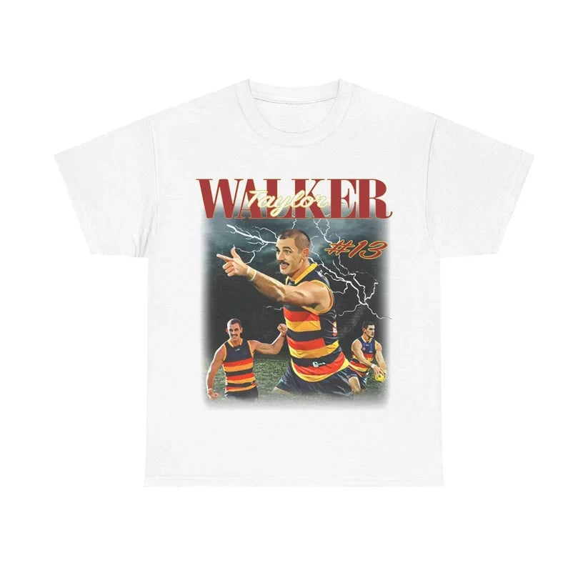 Adelaide Crows Taylor Walker White T-Shirt Presents For Football Fans - Merchluma