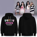 BAPE X AESPA Baby Milo Hoodie Black 2026 A Bathing APE Hoodie AESPA Merch Gift For Kpop Fans - Merchluma