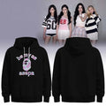 BAPE X AESPA College Logo Hoodie Be My Ae Hoodie AESPA Merch Kpop Fan Gift For Her - Merchluma
