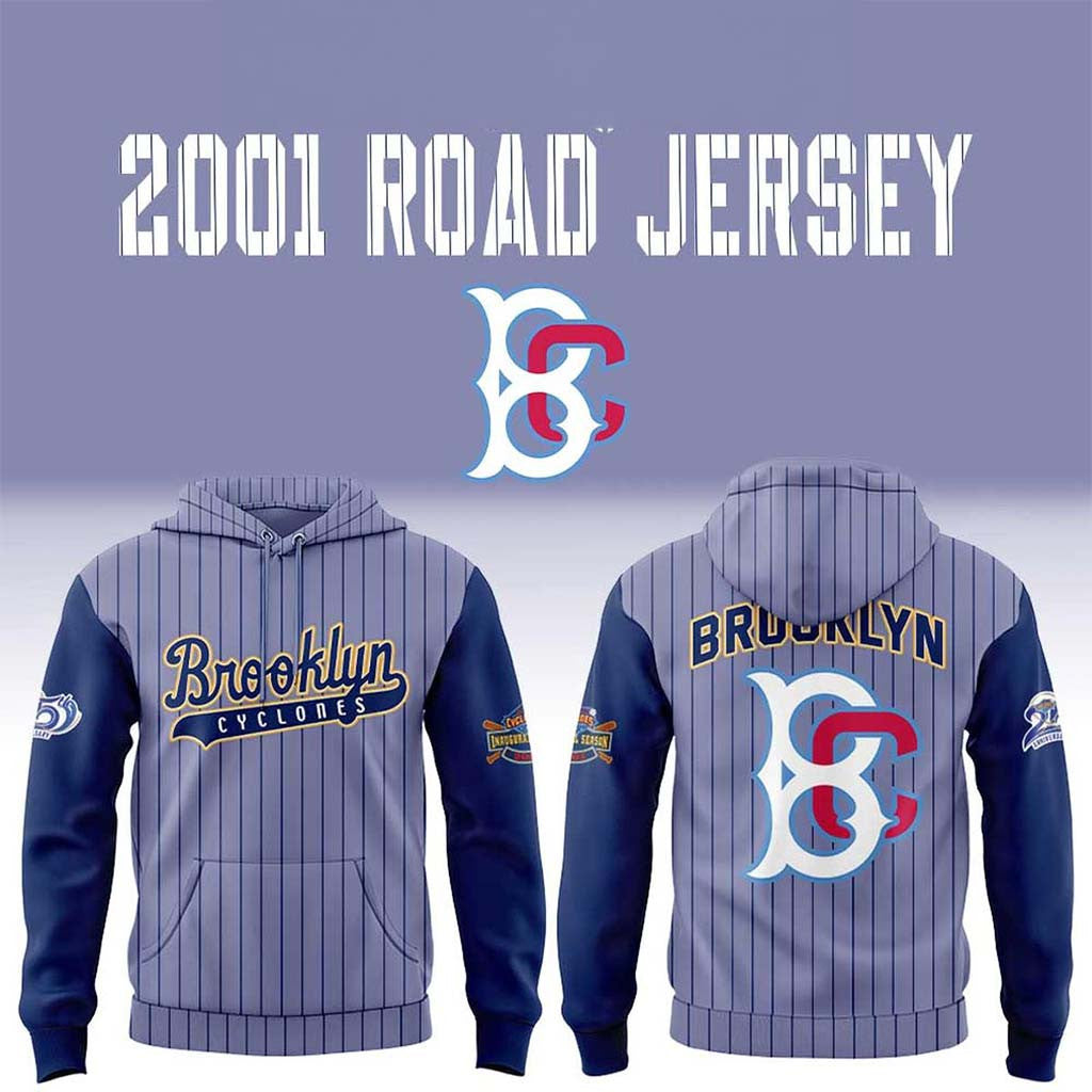 Brooklyn Cyclones From 2001 Road Hoodie Brooklyn Cyclones Merch Gift For Baseball Lovers - Merchluma