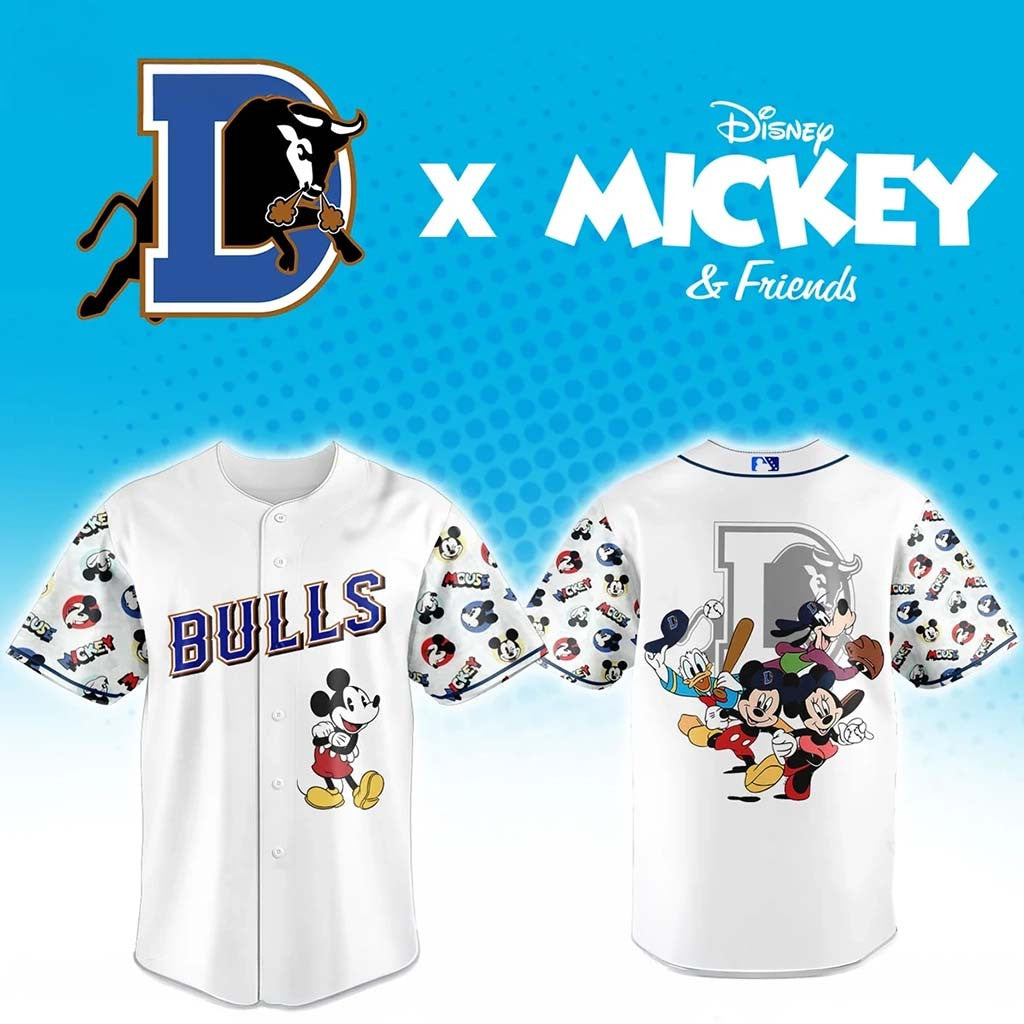 Durham Bulls Mickey Mouse Night Jersey 2026 Durham Bulls Merch Gift For Baseball Lovers - Merchluma