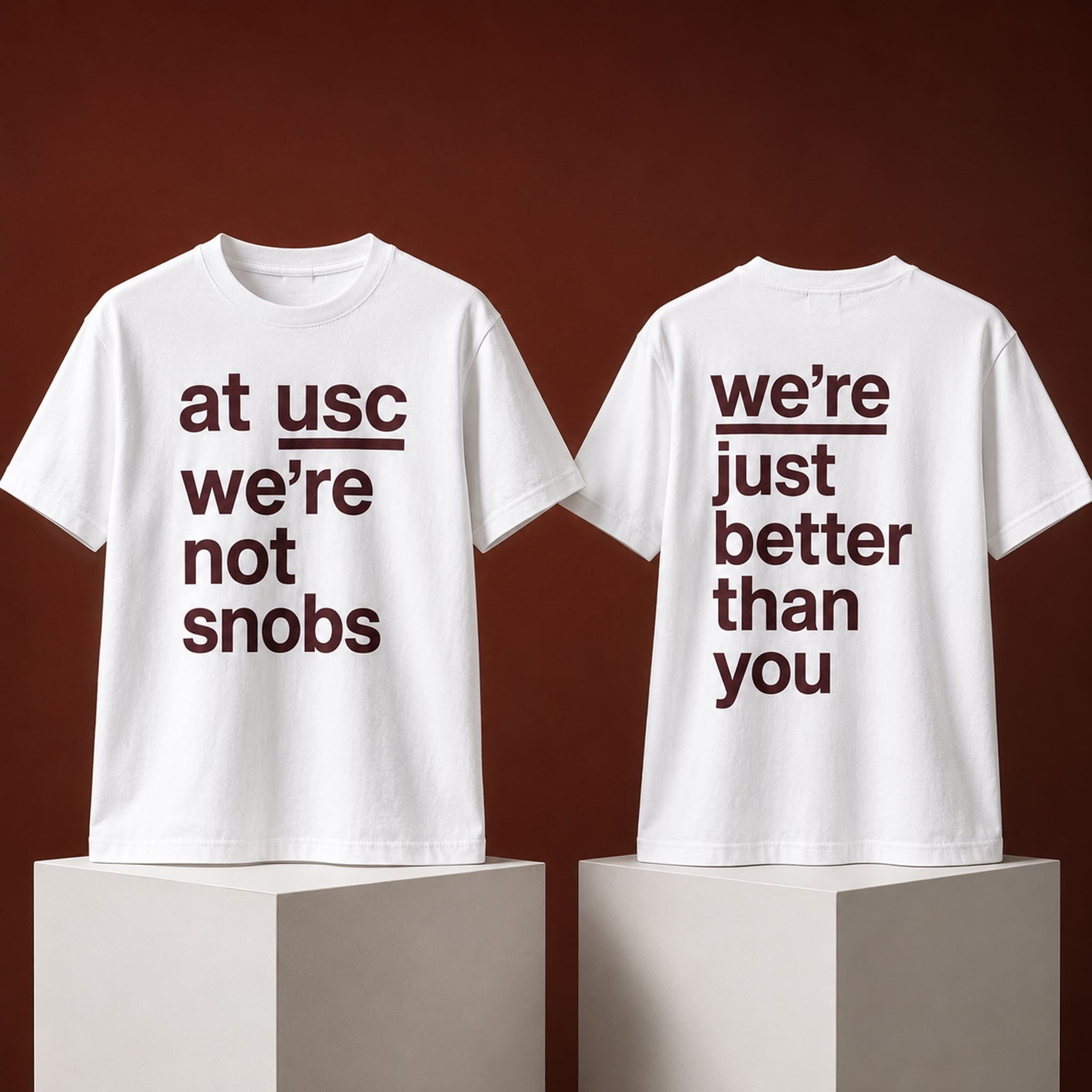 At USC We're Not Snobs We're Just Better Than You Shirt Gifts For Friends - Merchluma