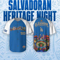 Los Angeles Dodgers Salvadoran Heritage Night 2026 The Proud Baseball Jersey LA Dodgers Merch - Merchluma