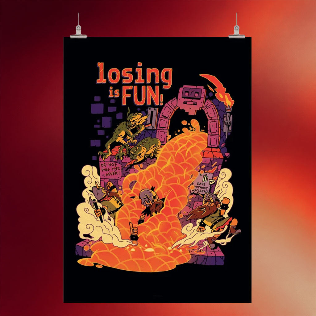 Mighty Merch 2026 Dwarf Fortress Losing Is Fun Poster Home Decor Gift For Brothers - Merchluma