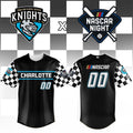 Personalized Charlotte Knights X NASCAR Night Jersey Charlotte Knights Merch Gift For Brothers - Merchluma