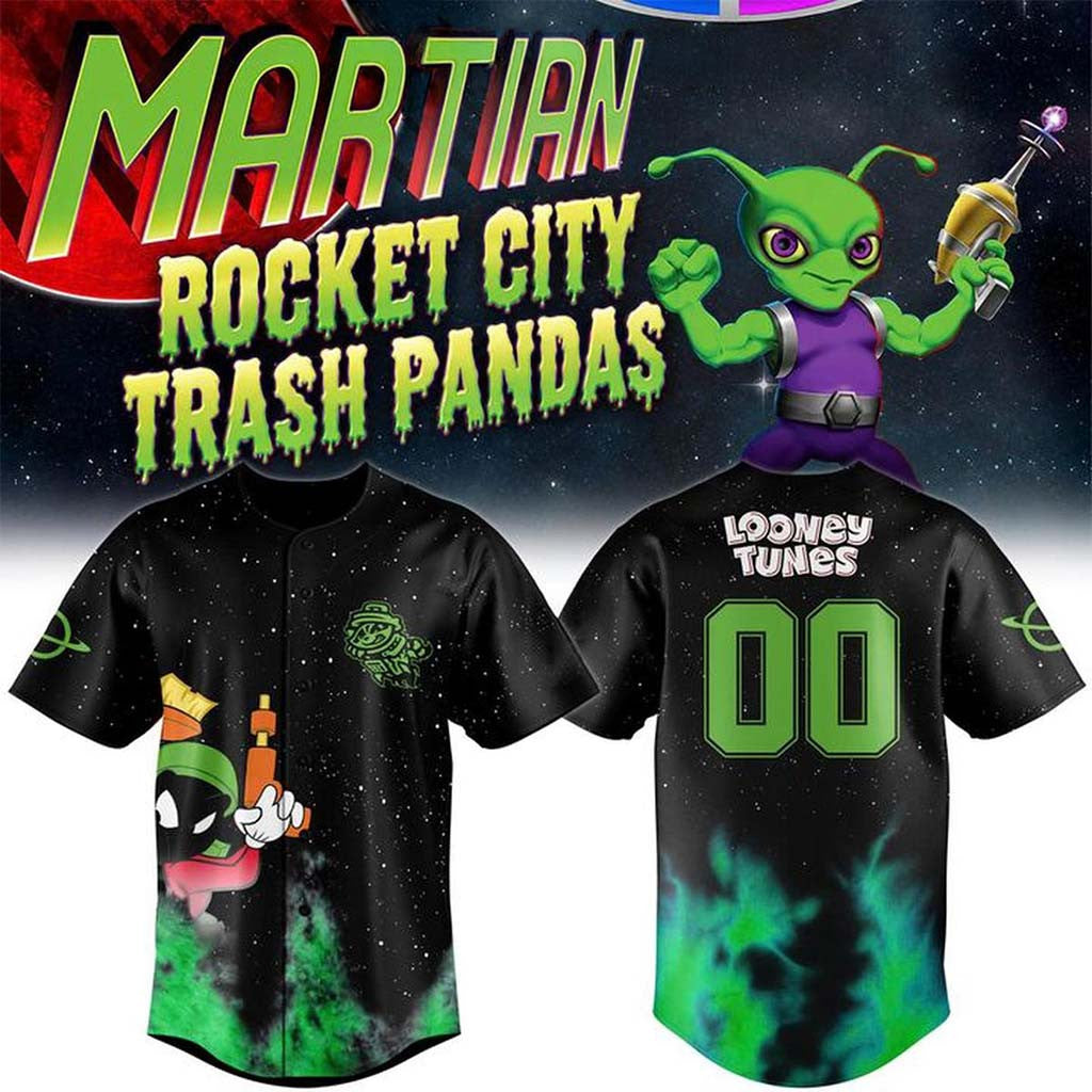 Personalized Rocket City Trash Pandas Marvin The Martian 2026 Jersey Fan Merch Gift for Him - Merchluma