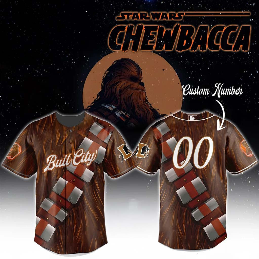 Personalized Durham Bulls X Star Wars Chewbacca Jersey Durham Bulls Merch Gift For Fans - Merchluma