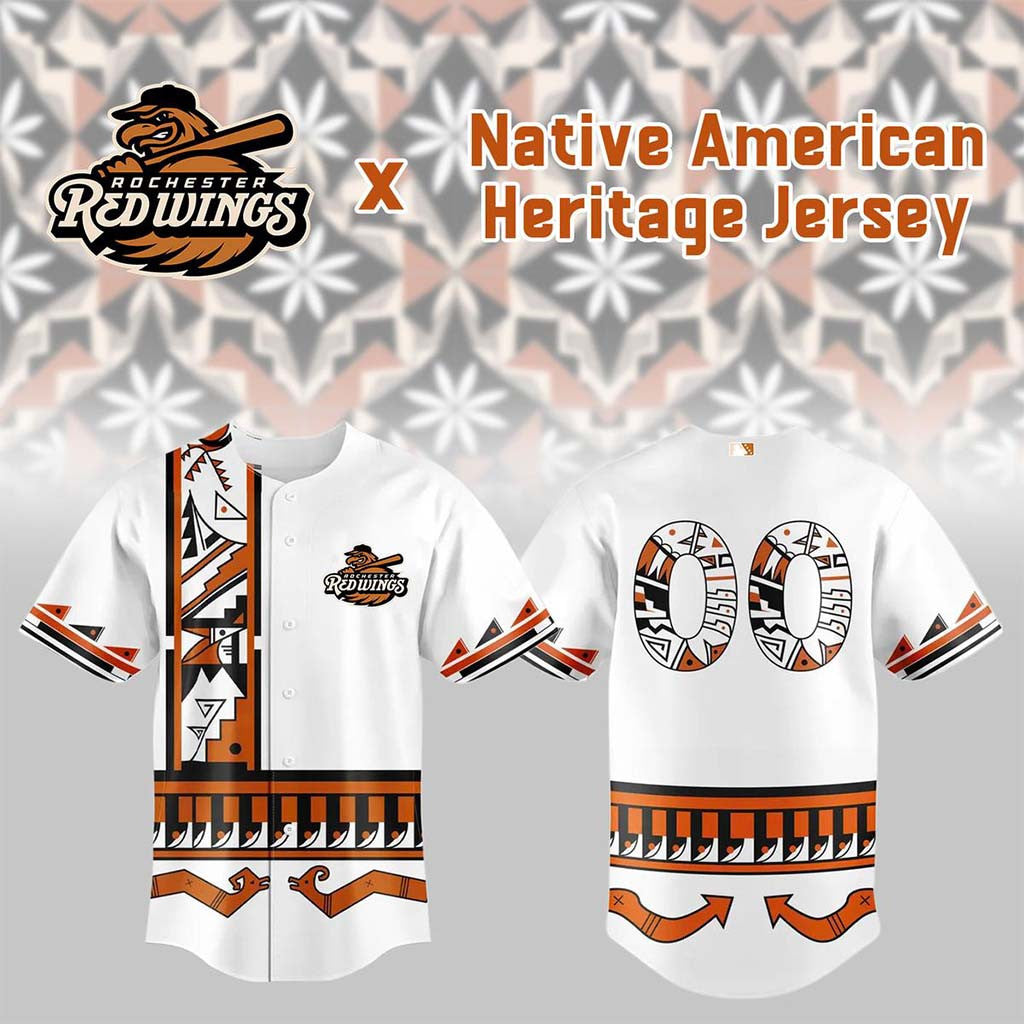 Personalized Rochester Red Wings Native American Heritage Night Jersey Red Wings Merch 2026 - Merchluma