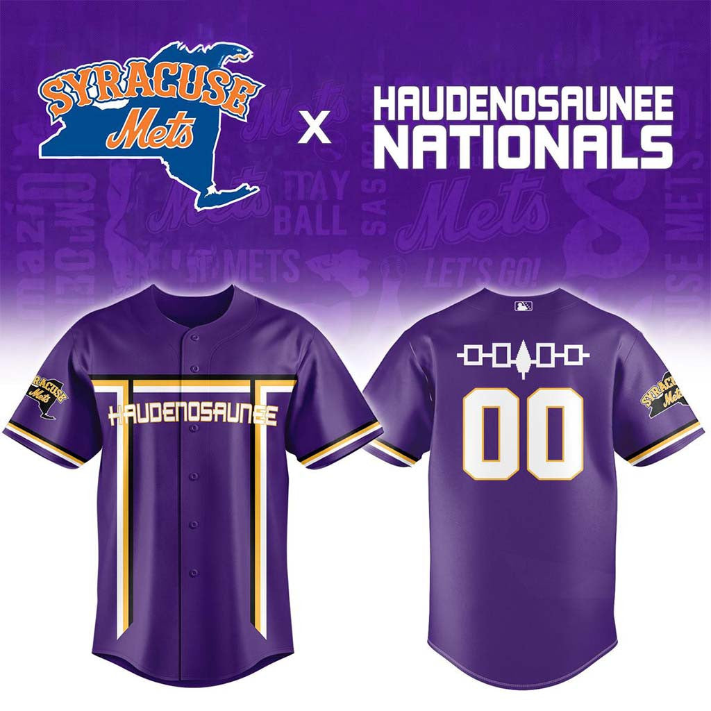 Personalized Syracuse Mets Haudenosaunee National Jersey Syracuse Mets Merch Baseball Fan Gifts - Merchluma