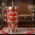 Arsenal Premier League Champions Gold YETI Tumbler Arsenal FC Merch 2026 Gift For Brothers - Merchluma