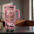 Elvis Presley 91st Anniversary Pink Stanley Tumbler King Of Rock N Roll Cup Elvis Presley Merch - Merchluma