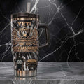Las Vegas Raiders 66th Anniversary 40oz Stanley Tumbler LV Raiders Merch Football Fan Gifts - Merchluma